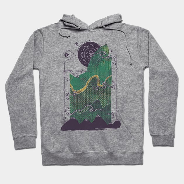 Northern Nightsky Hoodie by againstbound